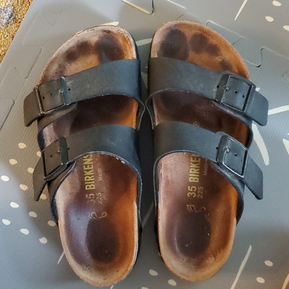 Black Birkenstock sandals